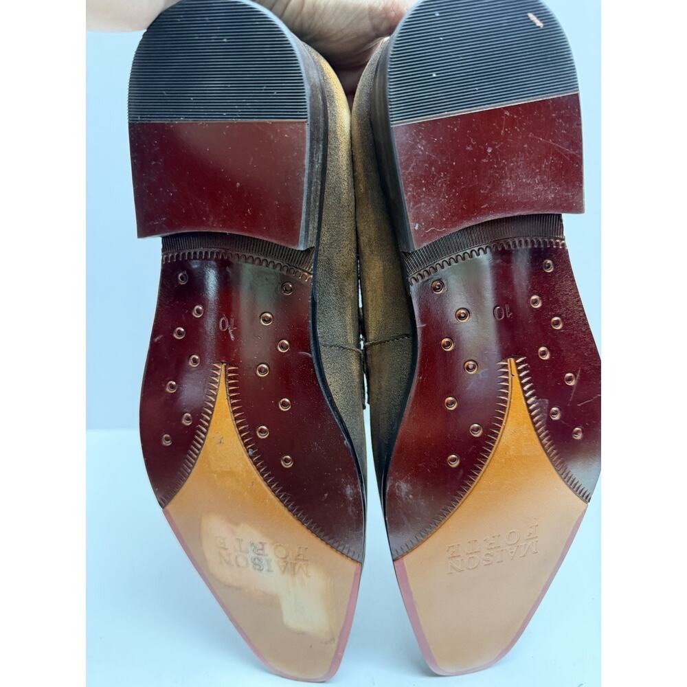 Maison Forte Men’s Slip On Ombré Dark Brown Loafers Pointed Toe Size 10 NWOB - Picture 7 of 12